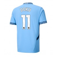 Camisa de time de futebol Manchester City Jeremy Doku #11 Replicas 1º Equipamento 2024-25 Manga Curta